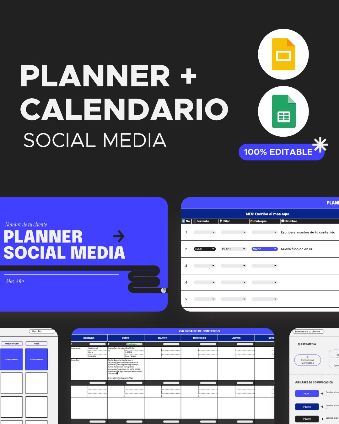 Planner + Calendario de Contenidos