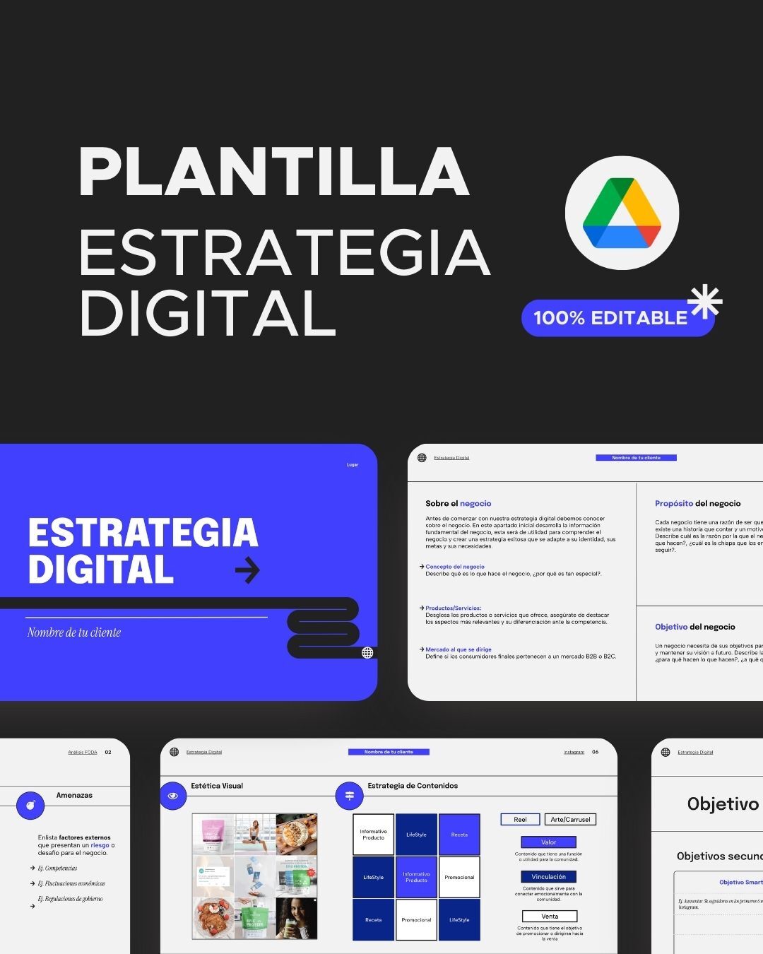 Plantilla de Estrategia Digital